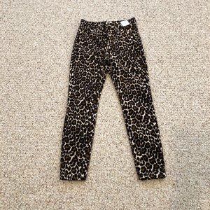 J.Crew Skinny Toothpick Leopard Pants 26"